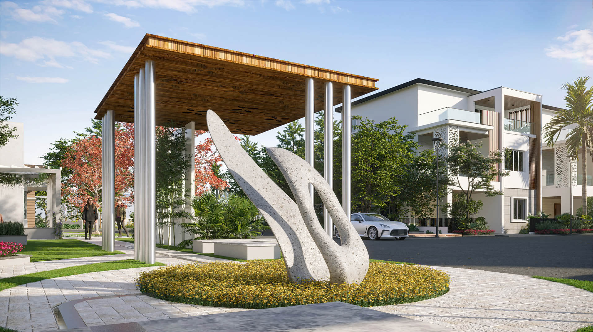 Open sitting area
