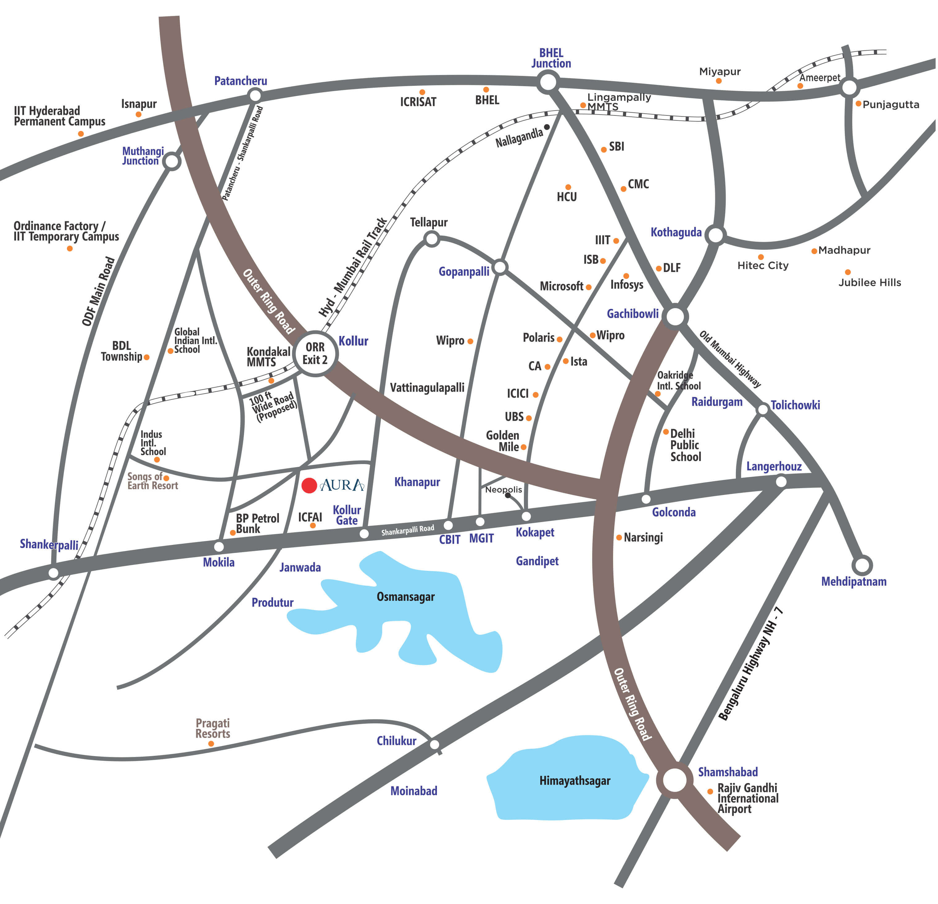 VeeKay Aura location map